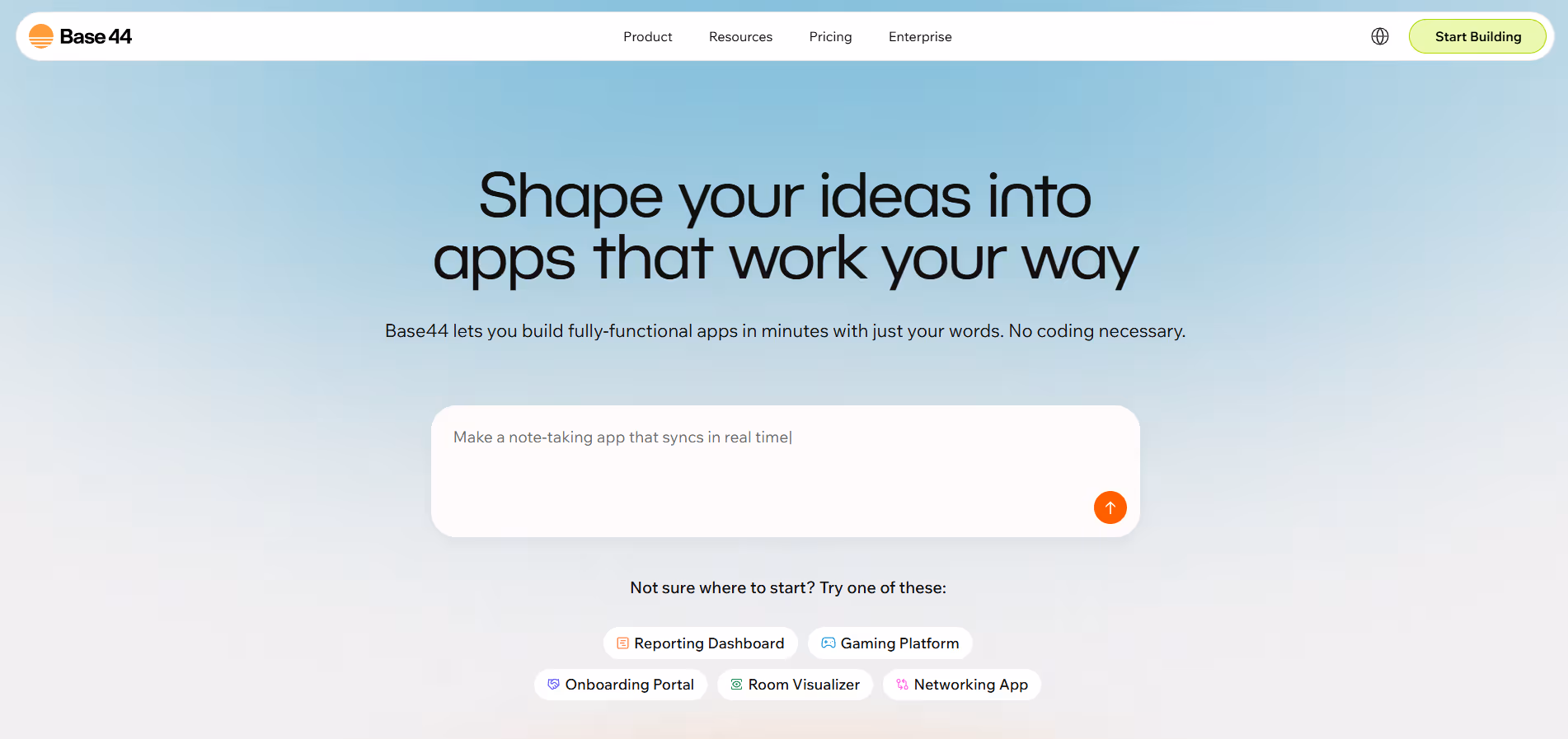 Base44 product screenshot