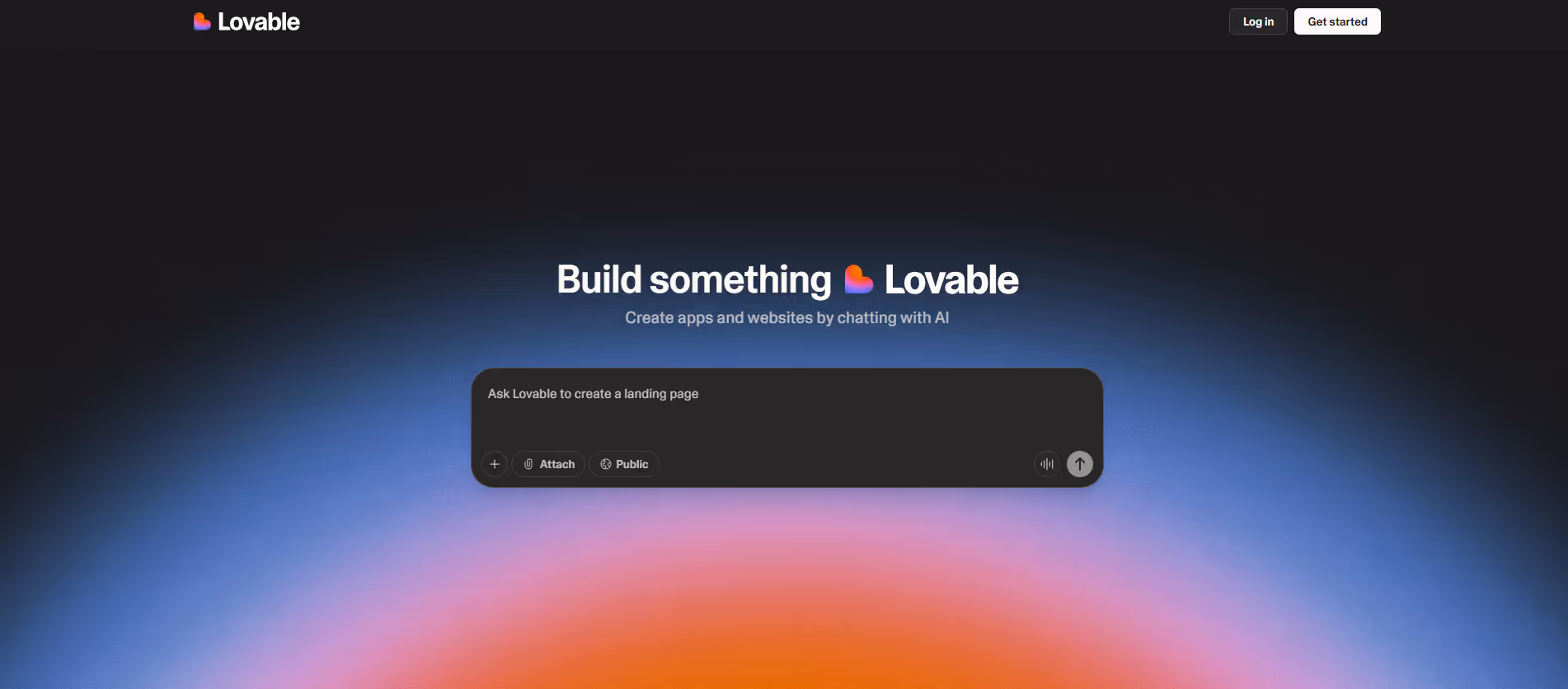 Lovable product screenshot
