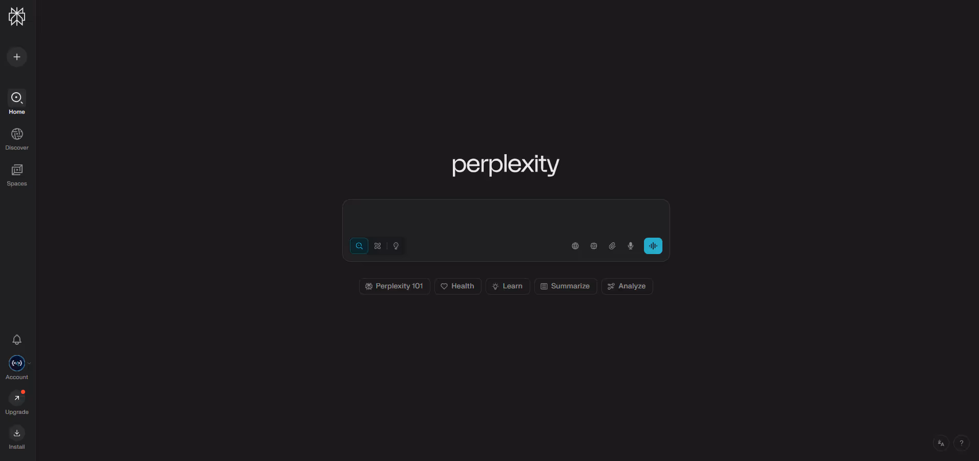 Perplexity.ai product screenshot