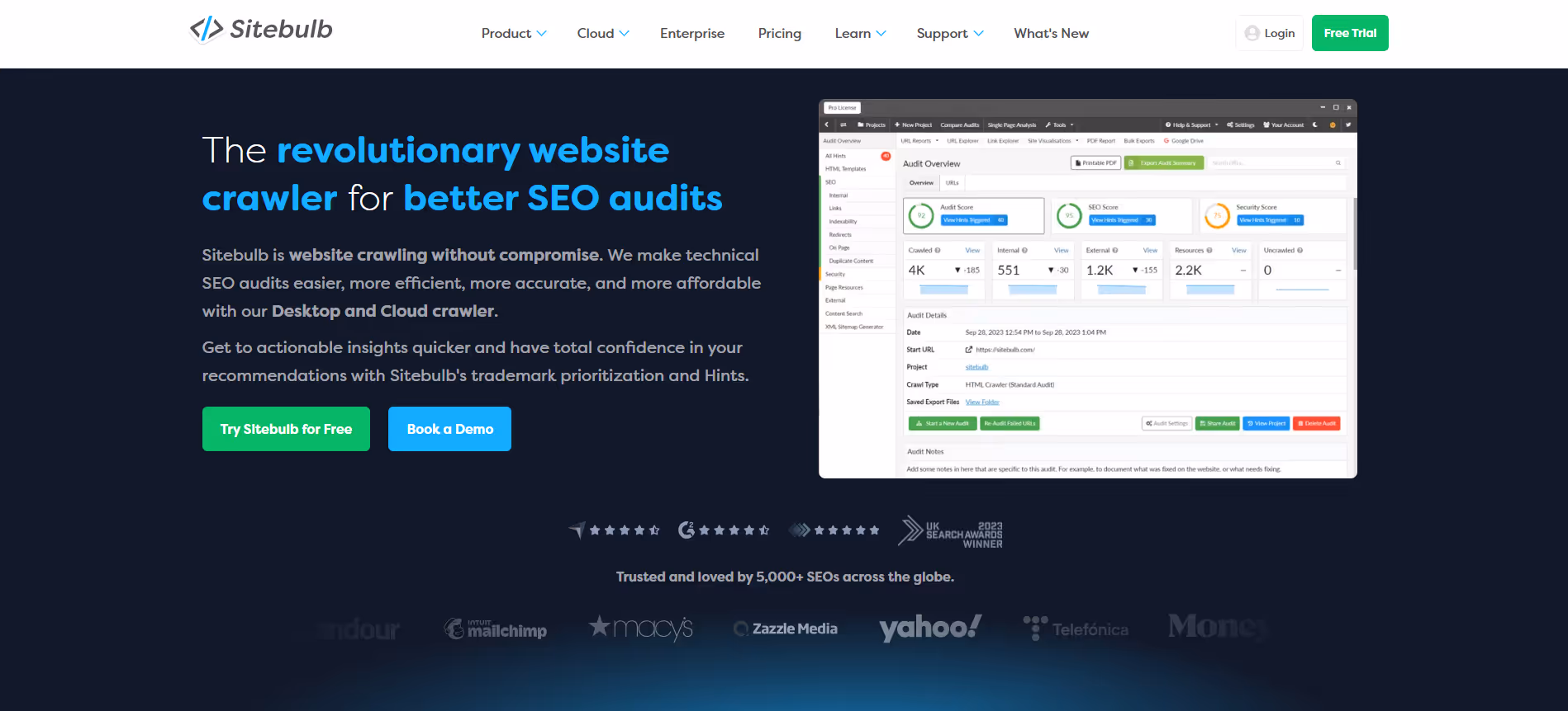 Sitebulb product screenshot