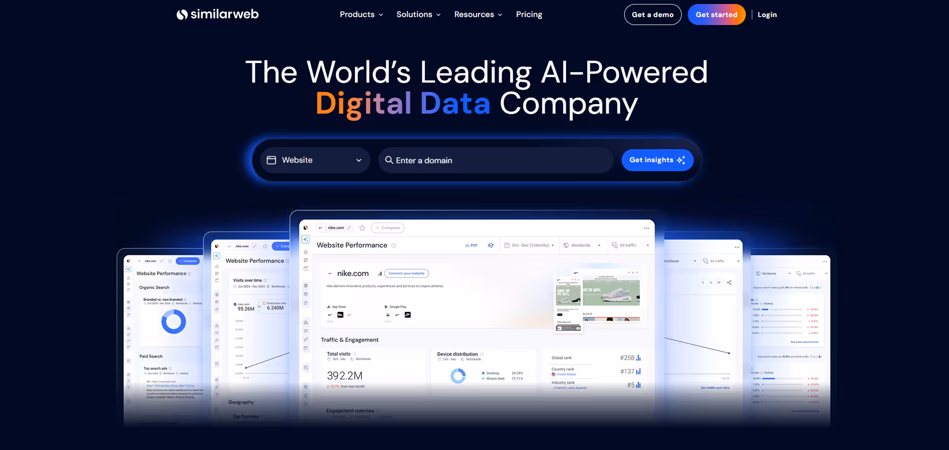 Similarweb product screenshot