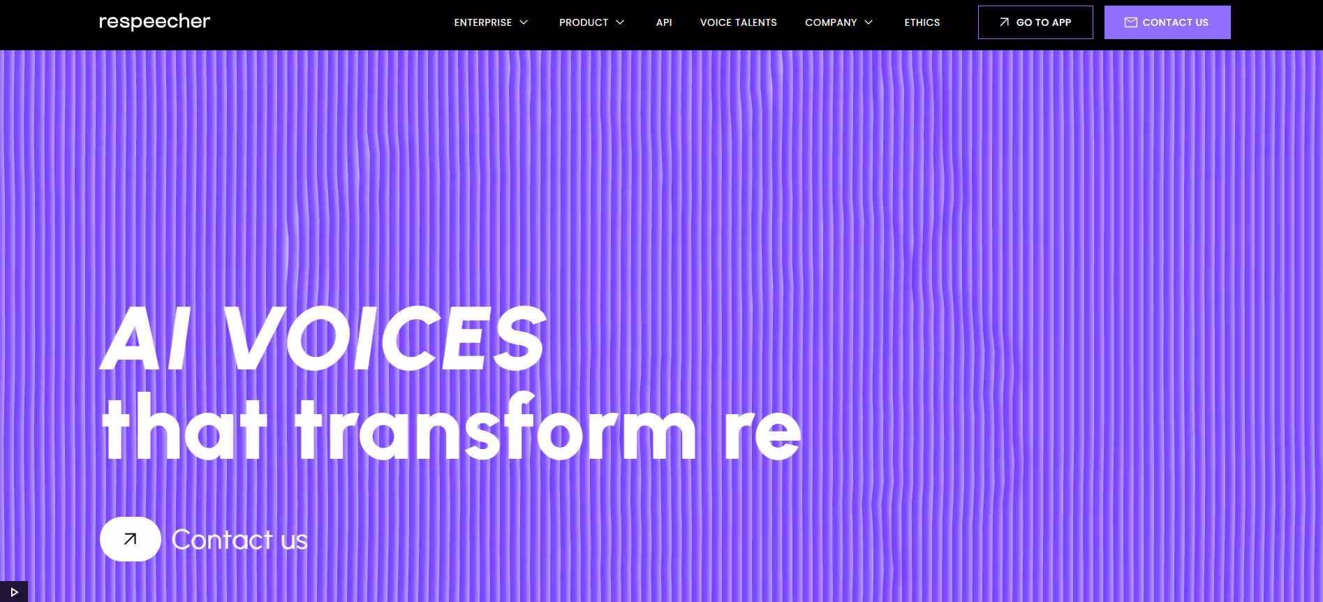 Respeecher product screenshot