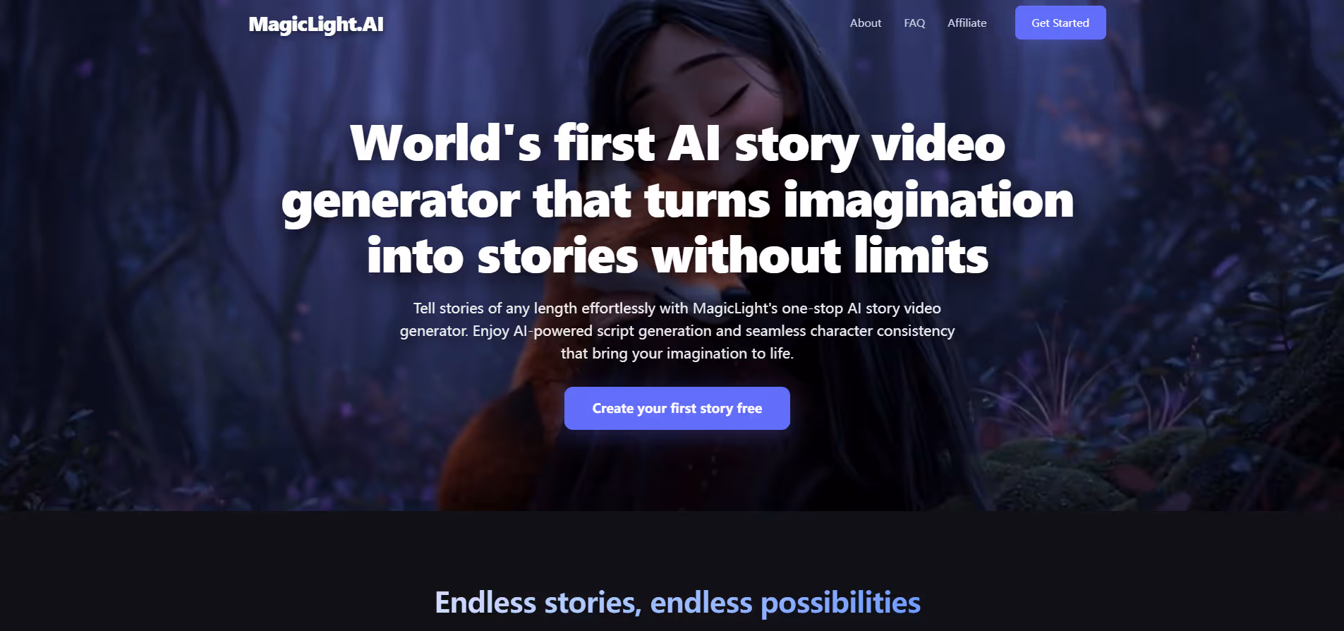 Magic Light AI product screenshot