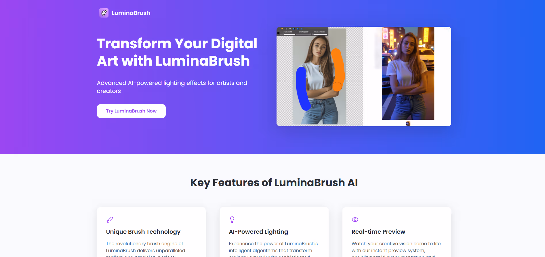LuminaBrush product screenshot