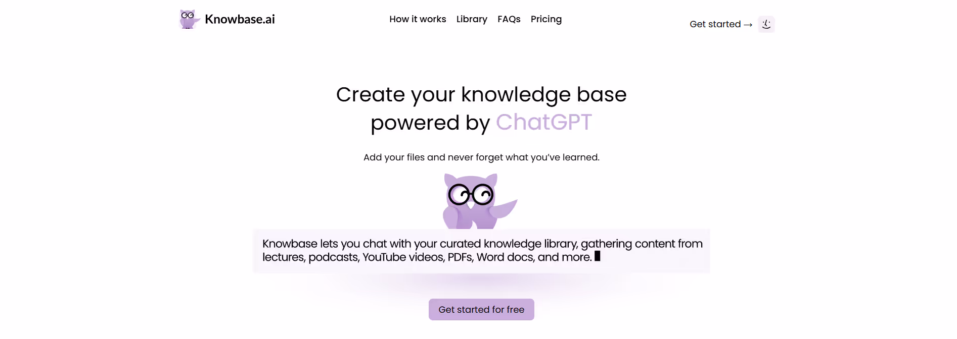 Knowbase.ai product screenshot