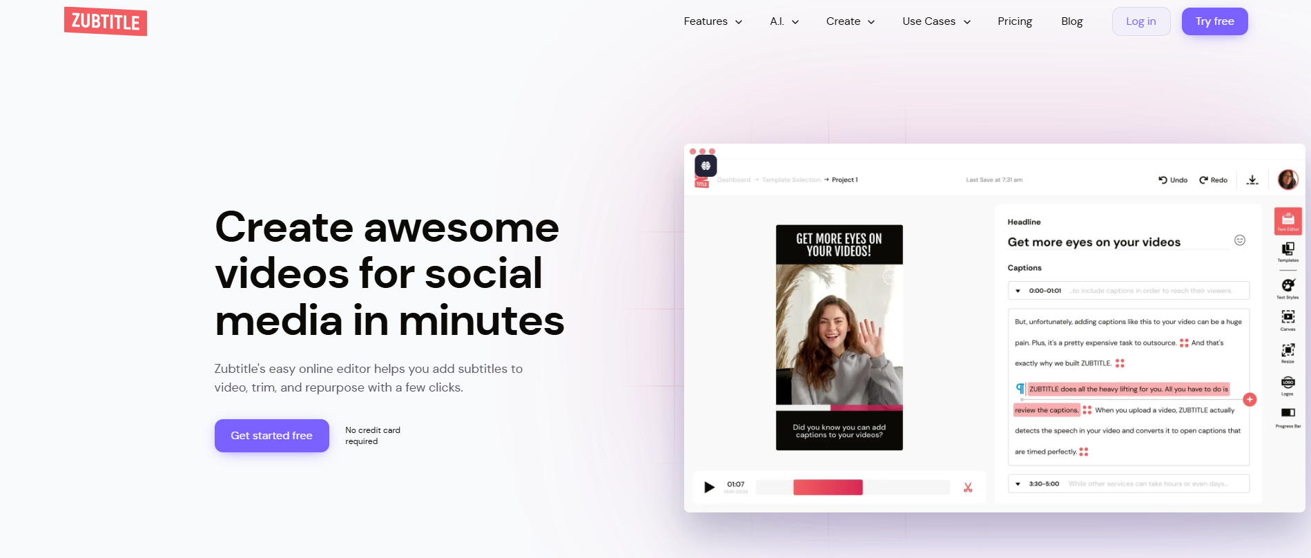 Zubtitle product screenshot