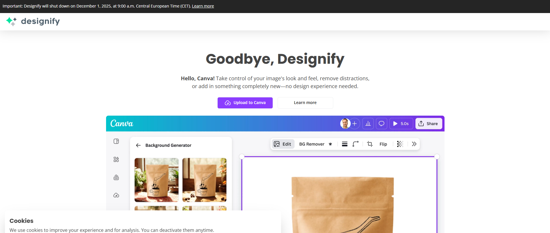 Designify product screenshot