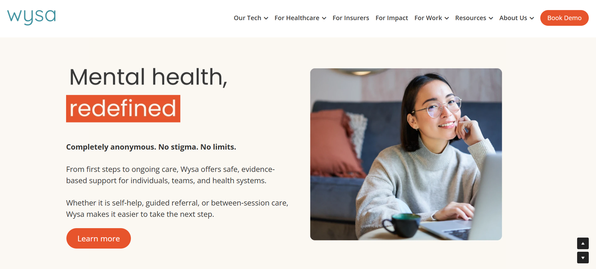 Wysa product screenshot