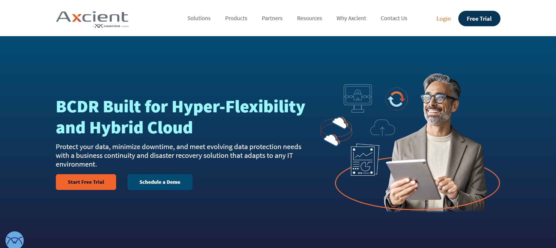 Axcient product screenshot