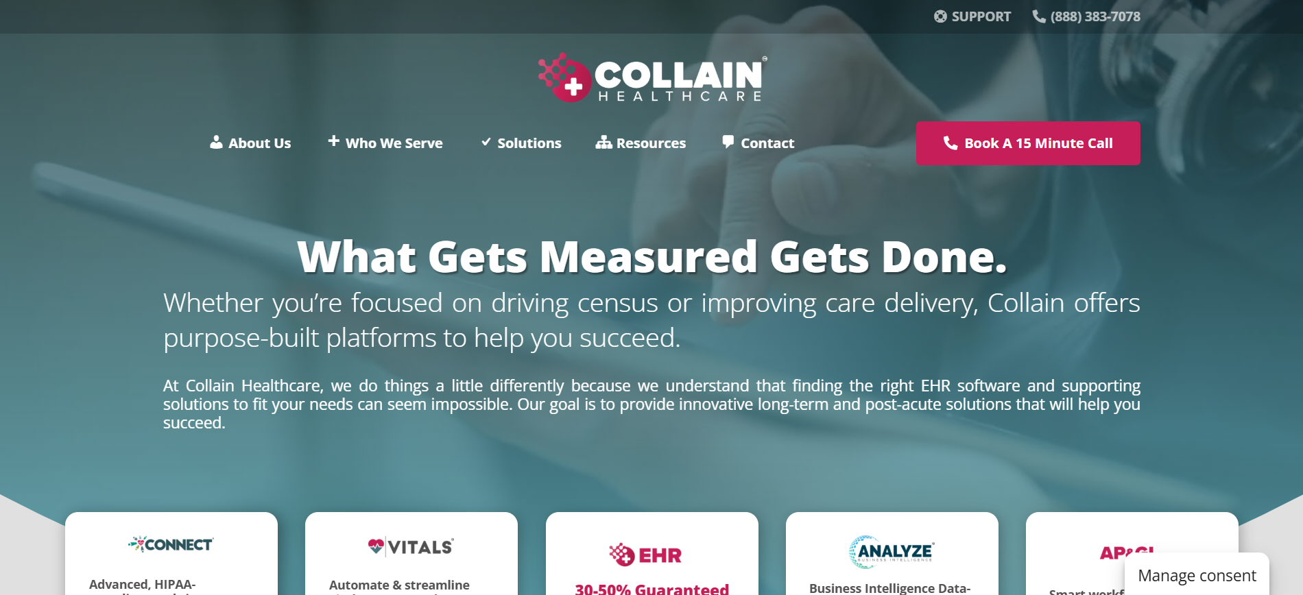 Collain EHR product screenshot