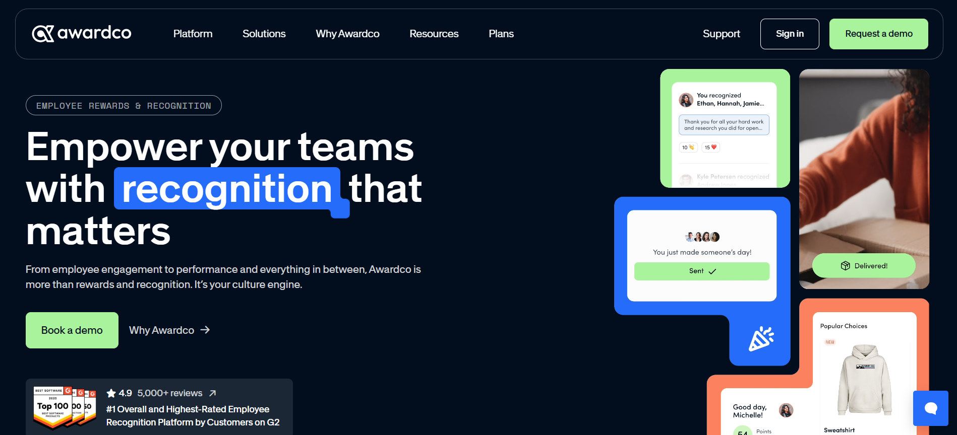 Awardco product screenshot