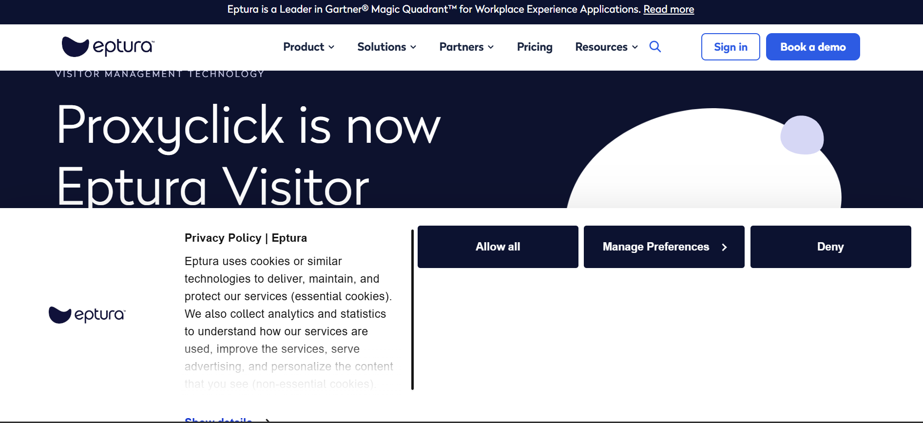 Proxyclick product screenshot