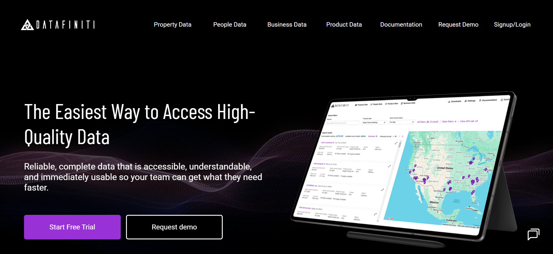 Datafinch product screenshot
