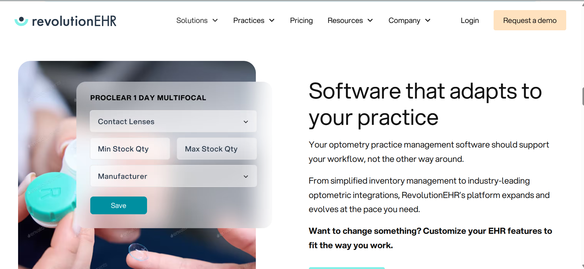 RevolutionEHR product screenshot