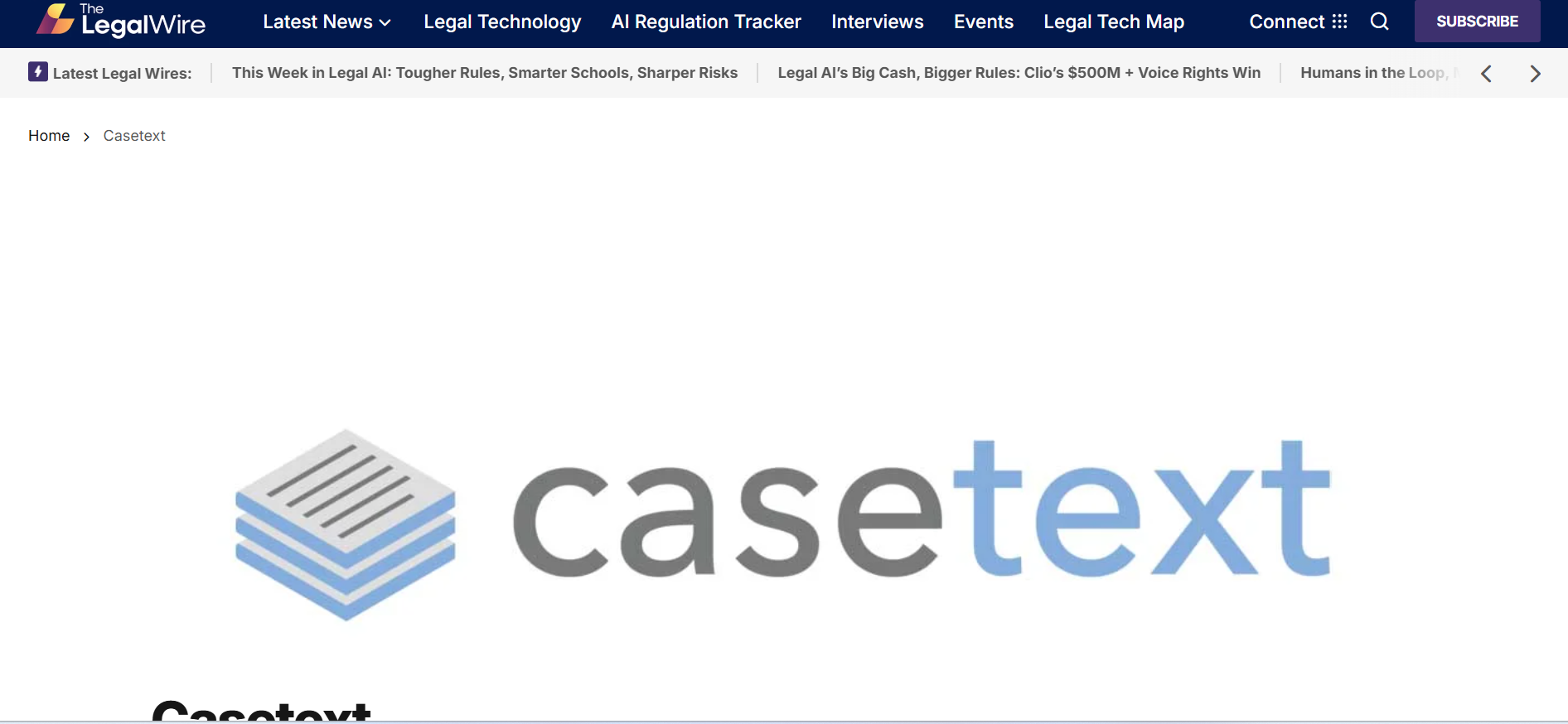 CaseText product screenshot