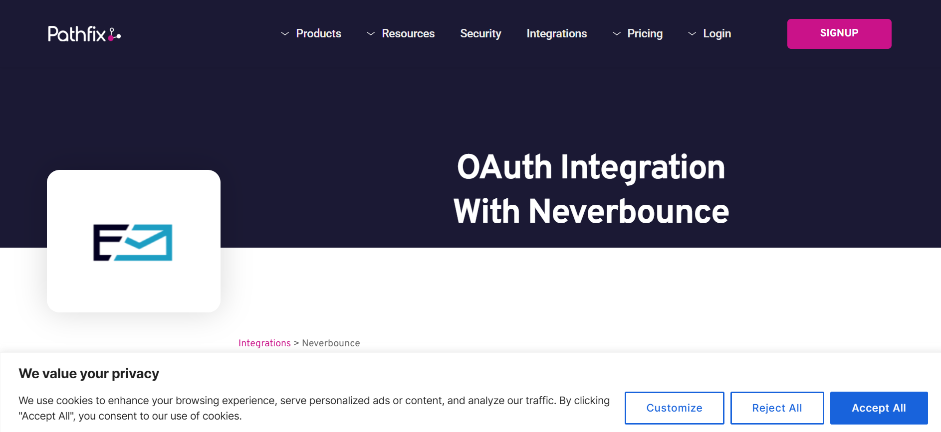 NeverBounce product screenshot