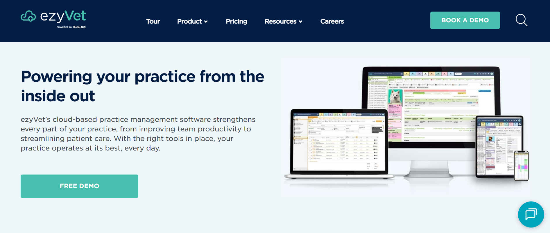EZVet product screenshot