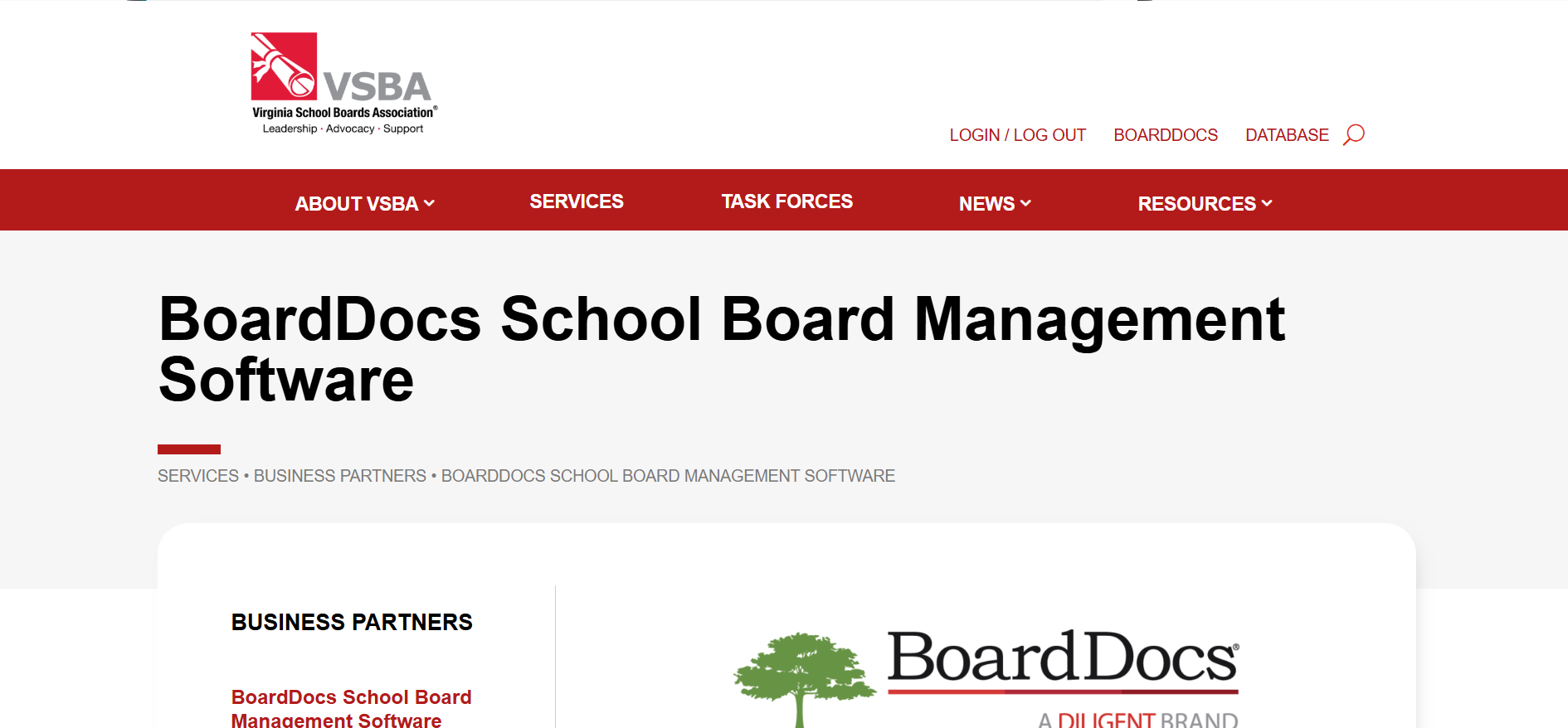 BoardDocs product screenshot