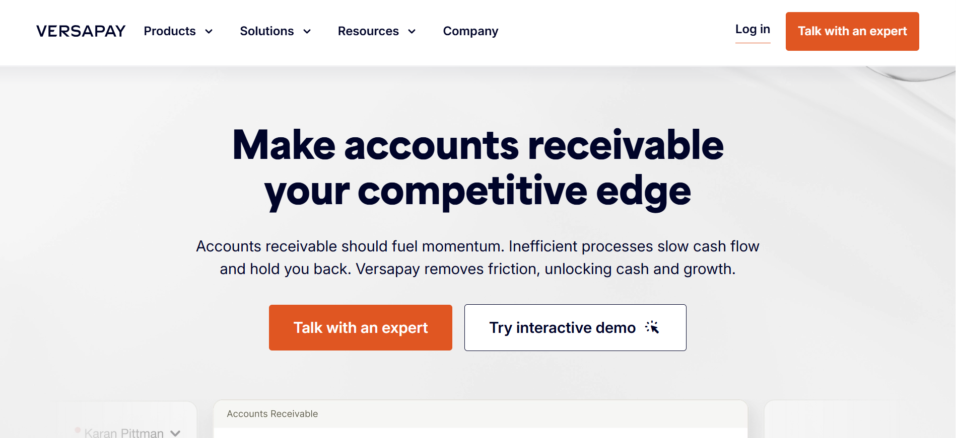 VersaPay product screenshot