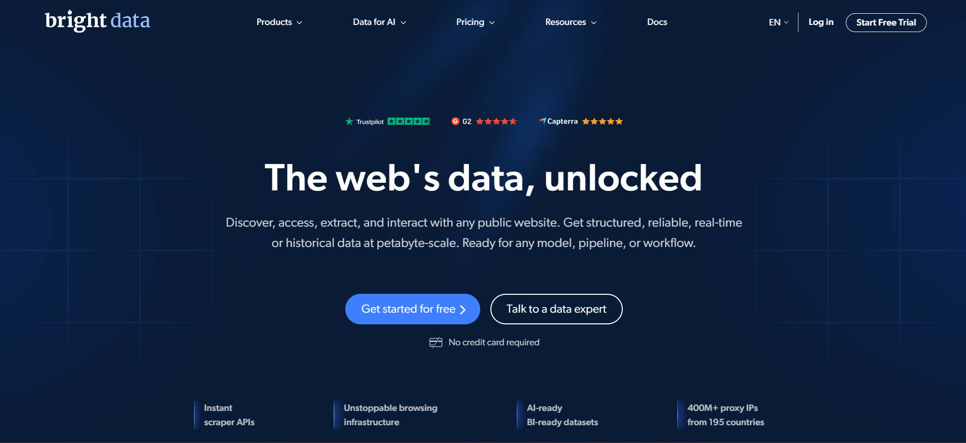 Bright Data Web Scraper API product screenshot