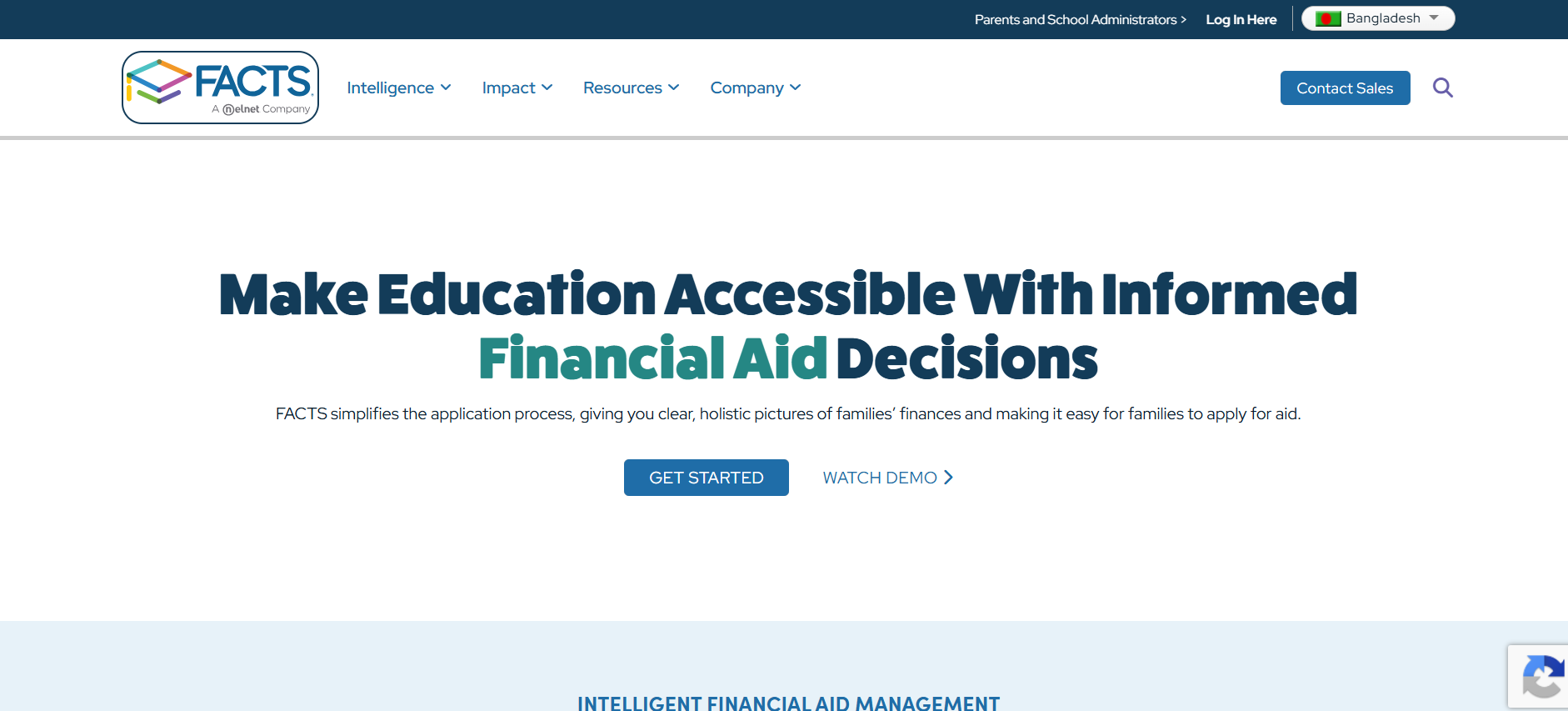 Facts Grant & Aid product screenshot