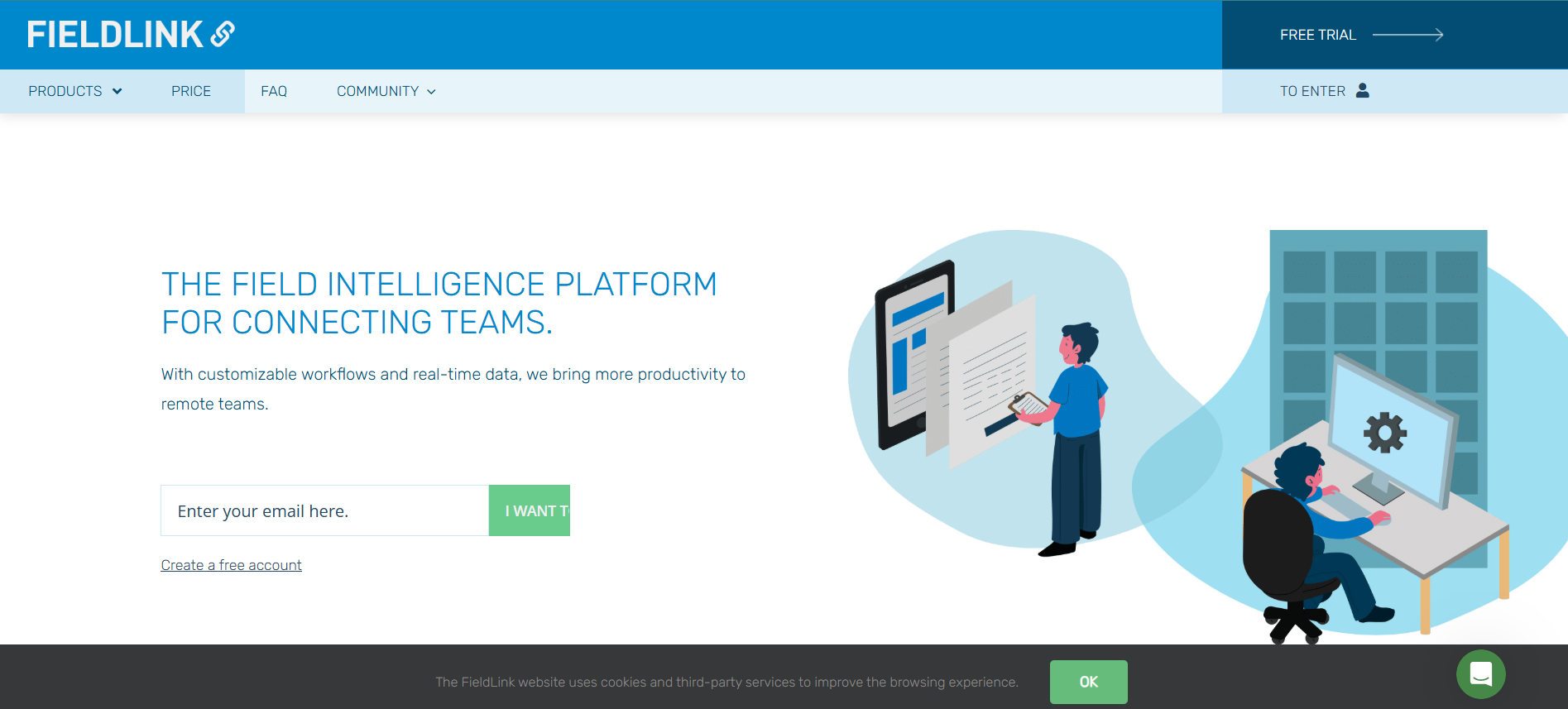 FieldLink product screenshot