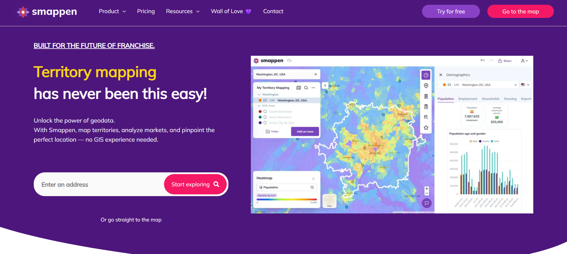 Smappen product screenshot
