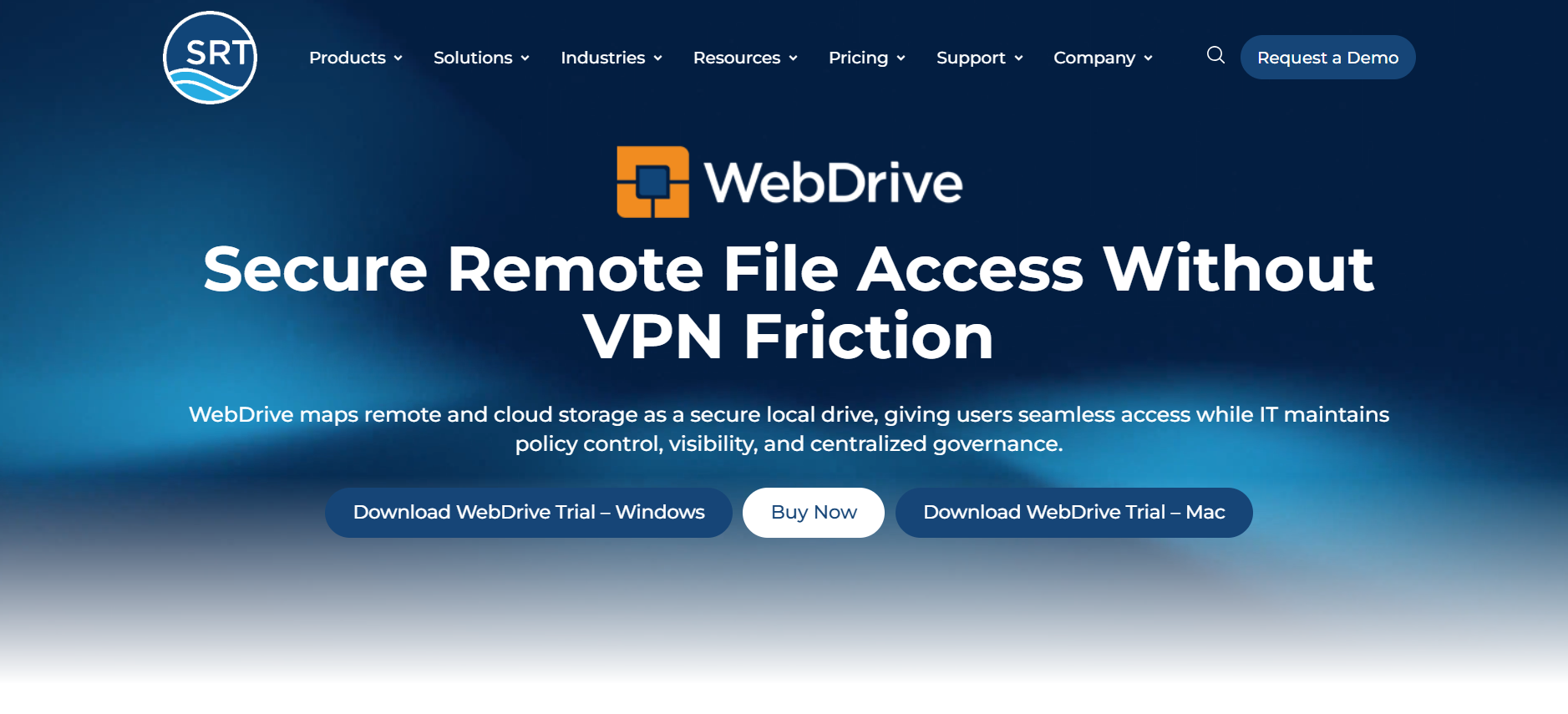 WebDrive product screenshot