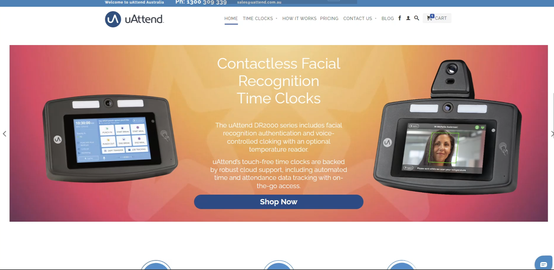 uAttend (Time Clock) product screenshot