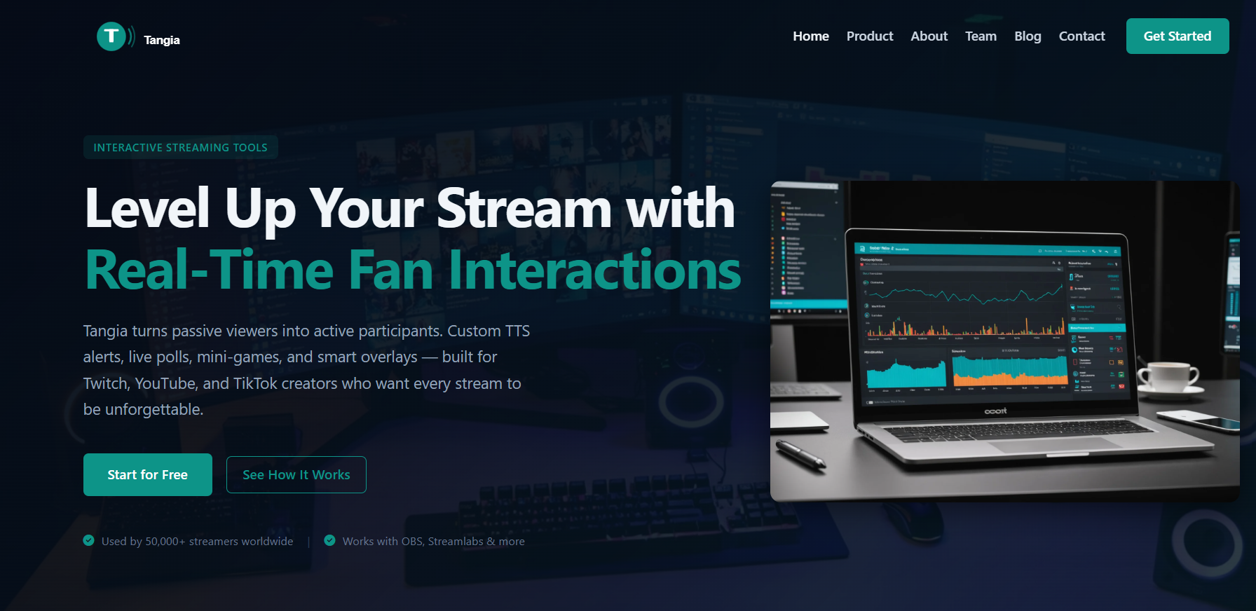 Tangia product screenshot