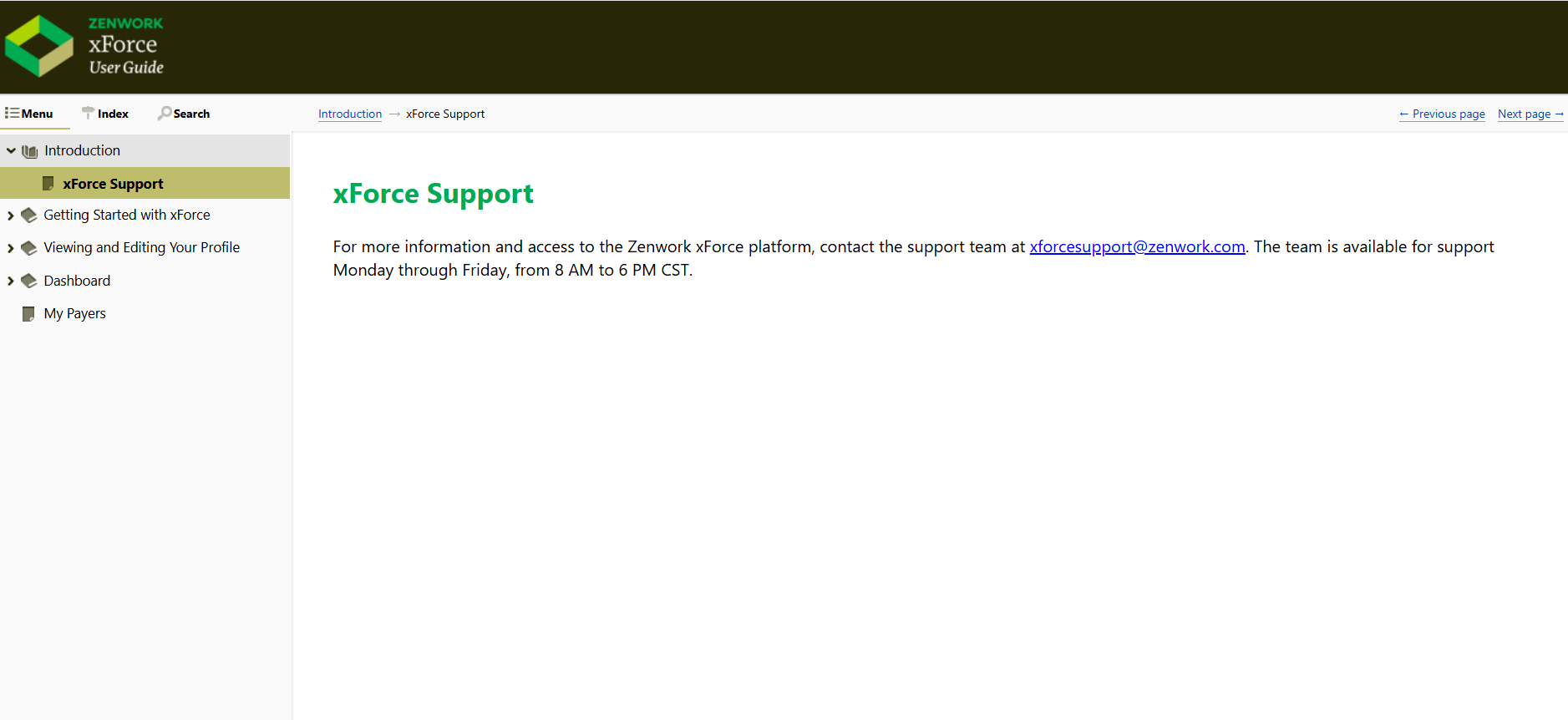 Zenwork Xforce product screenshot