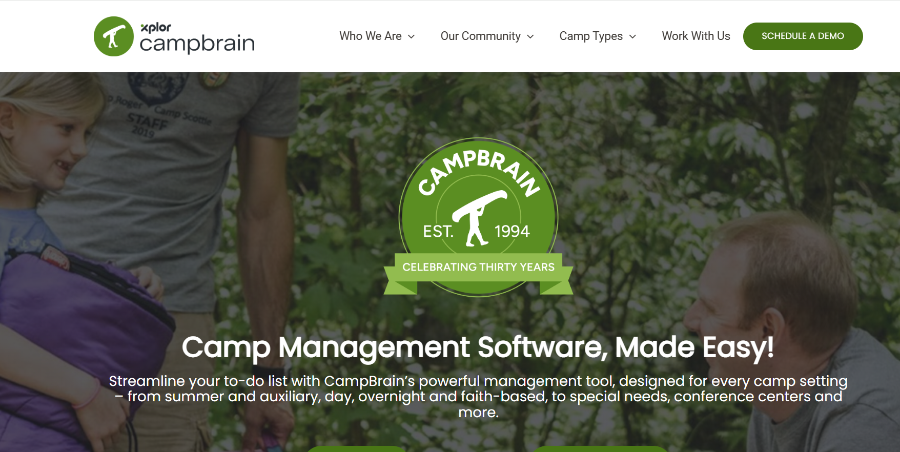 CampBrain product screenshot