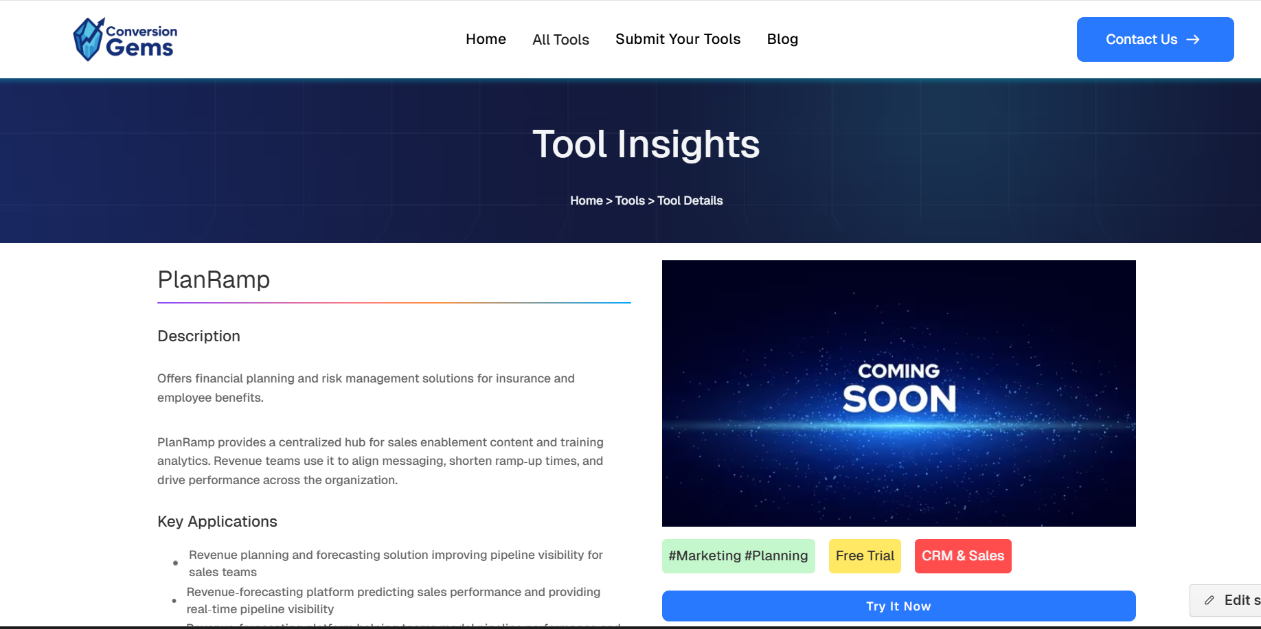 PlanRamp product screenshot
