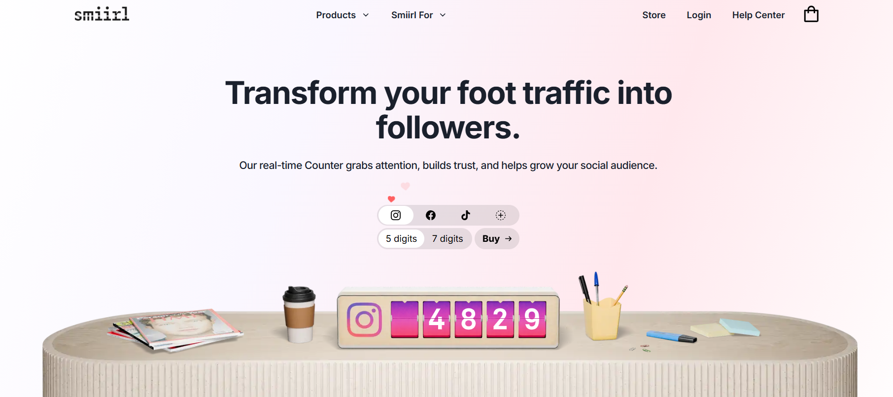 smiirl product screenshot