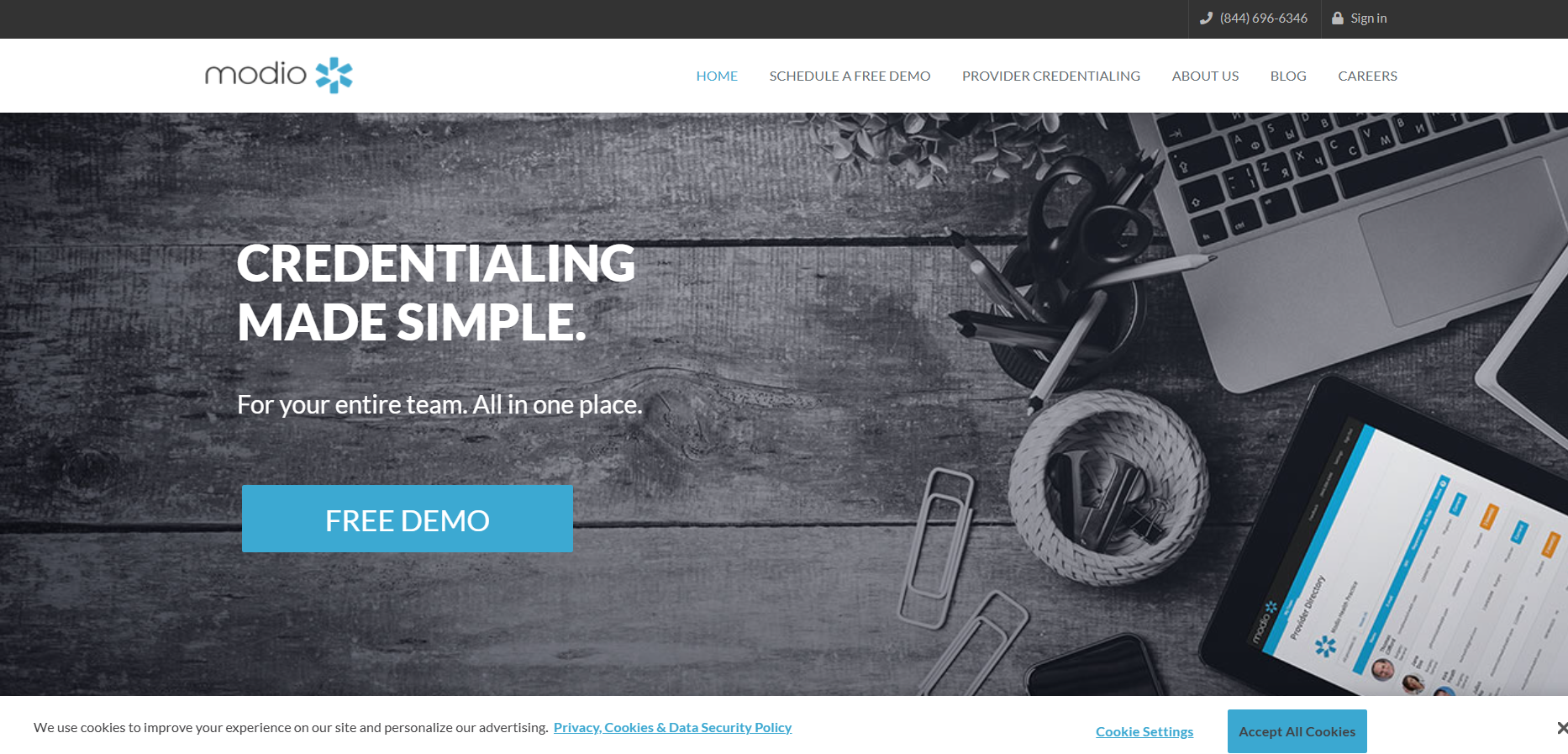 modio health product screenshot