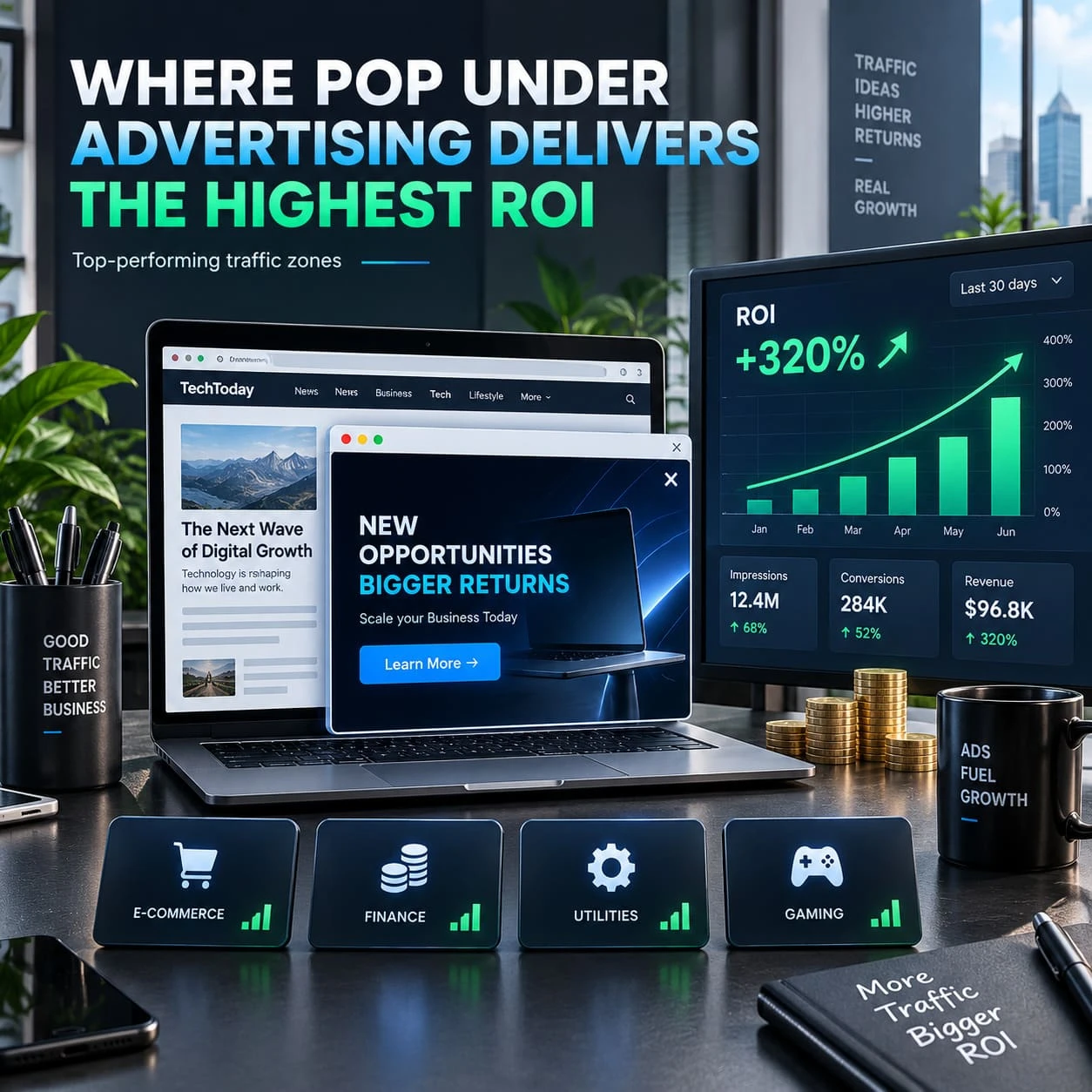 Top Verticals for Popunder Traffic: Where Pop Under Advertising Delivers the Highest ROI