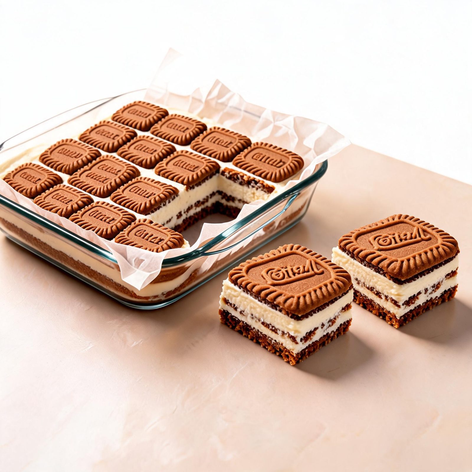 No-Bake Biscoff Slices