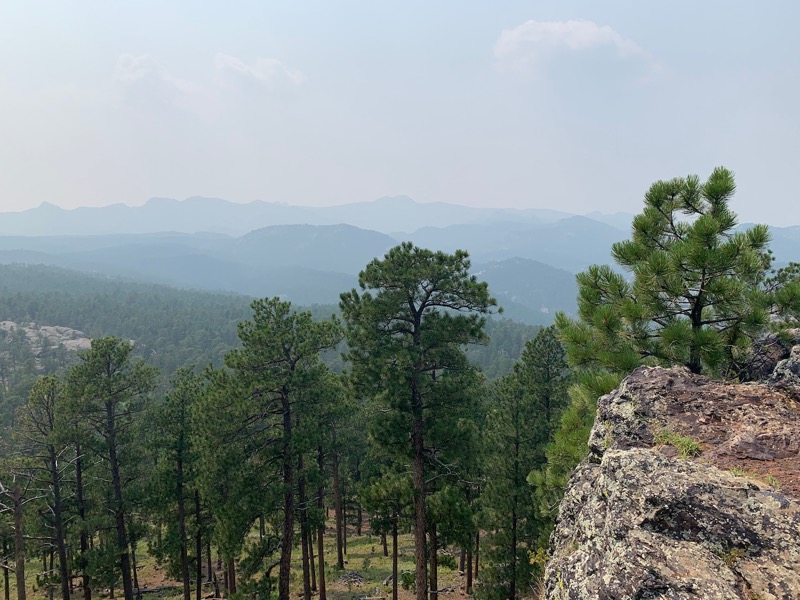 Overlooking the ridge