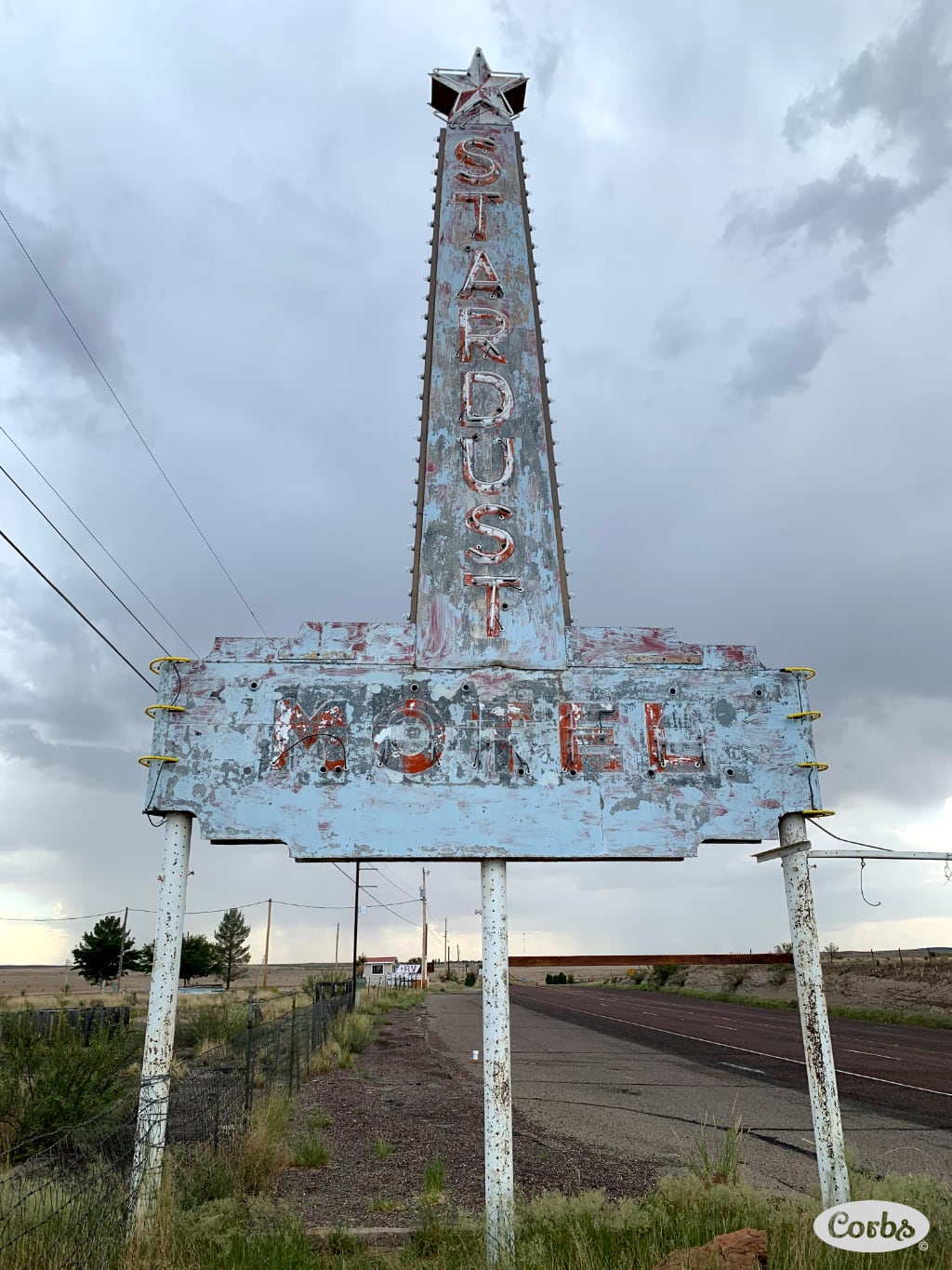 Stardust Motel sign, Marfa TX.