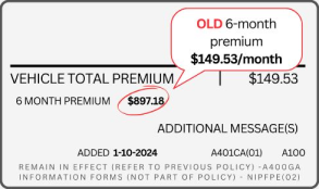 Old Car Insurance Balance