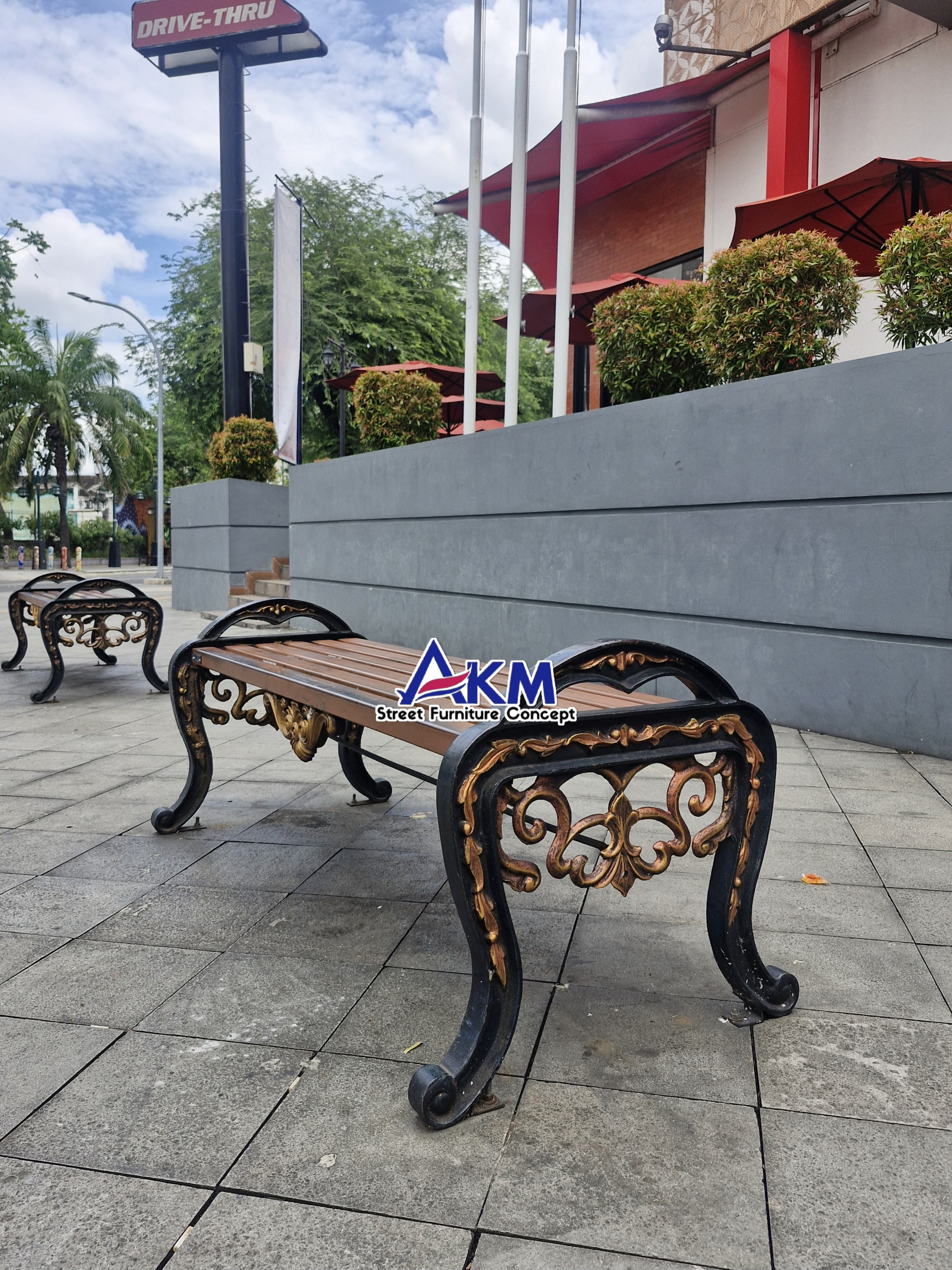 galeri Bangku Taman Kursi Taman Double Seat