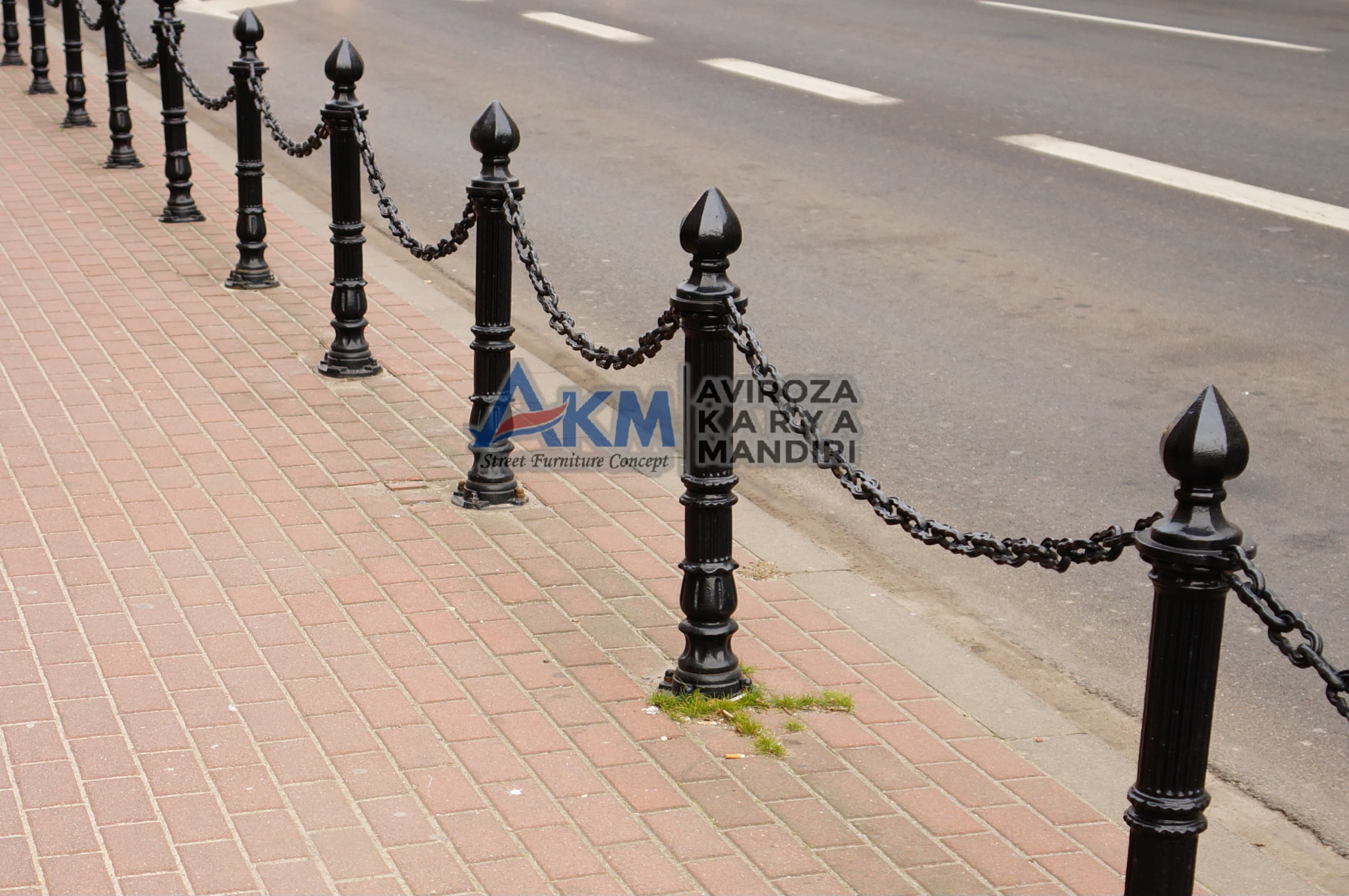 galeri Bollard Pedestrian atau Bollard Trotoar