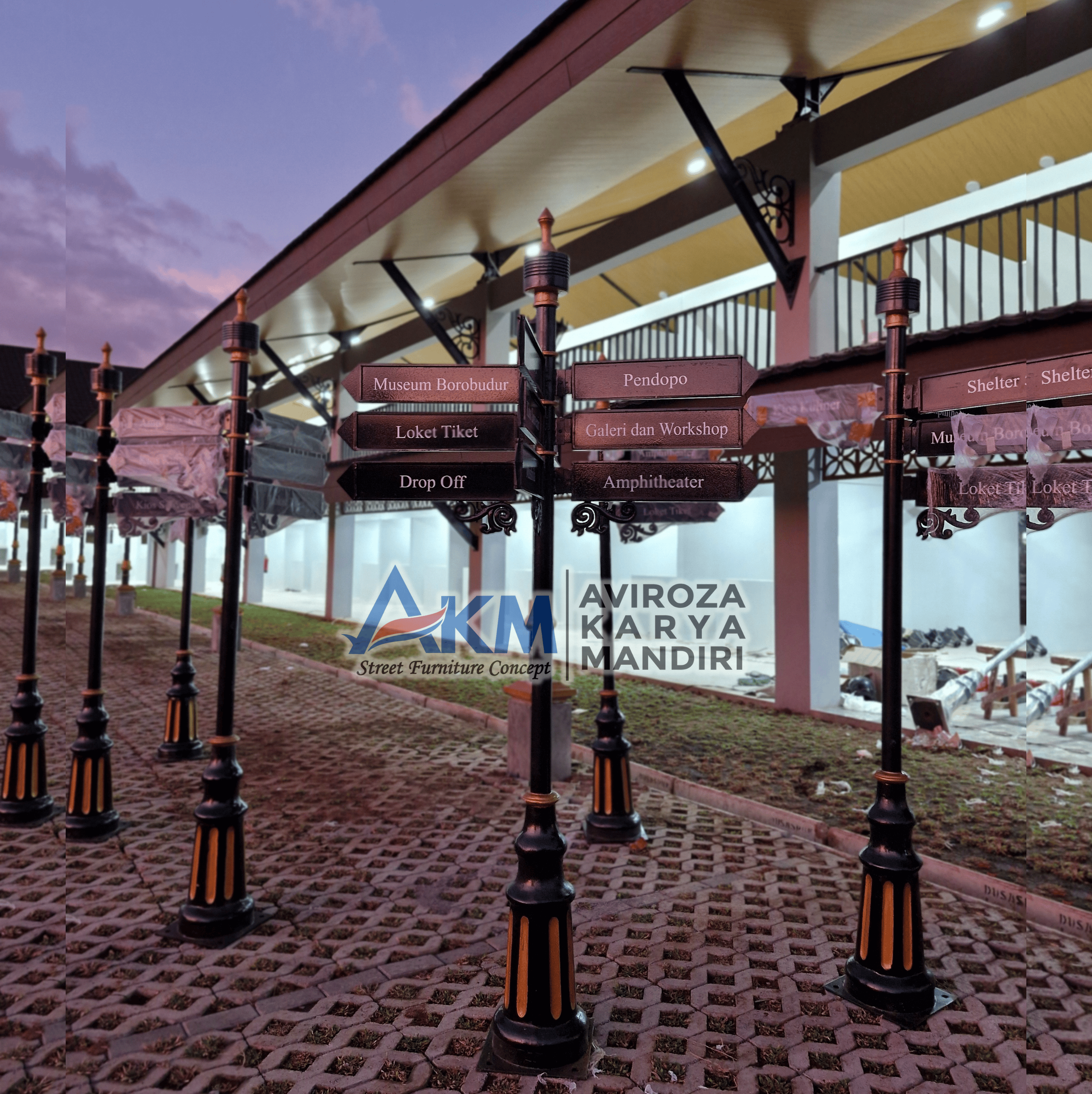 galeri Signage Tiang Penunjuk Arah