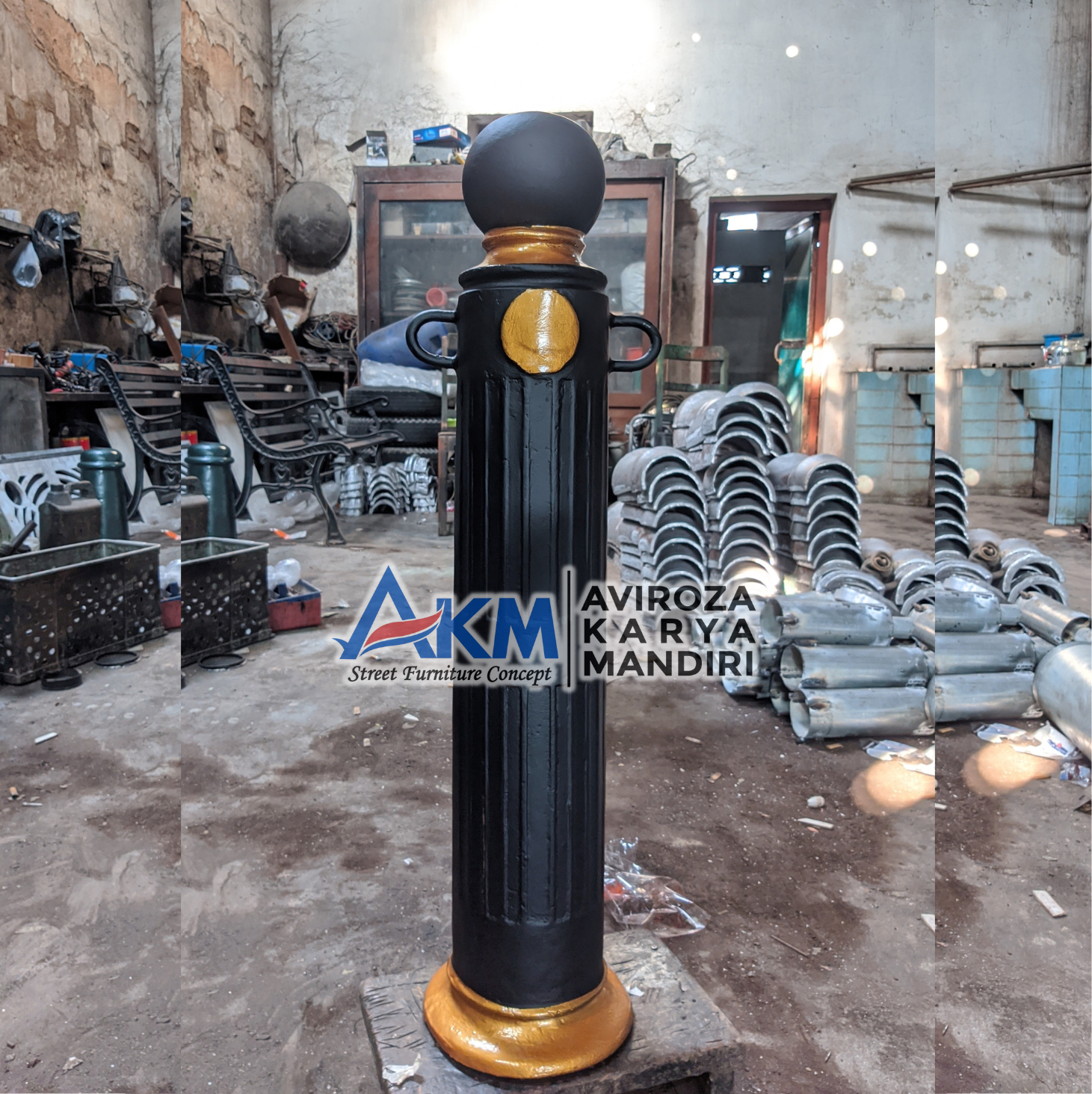 galeri Bollard Pedestrian atau Bollard Trotoar