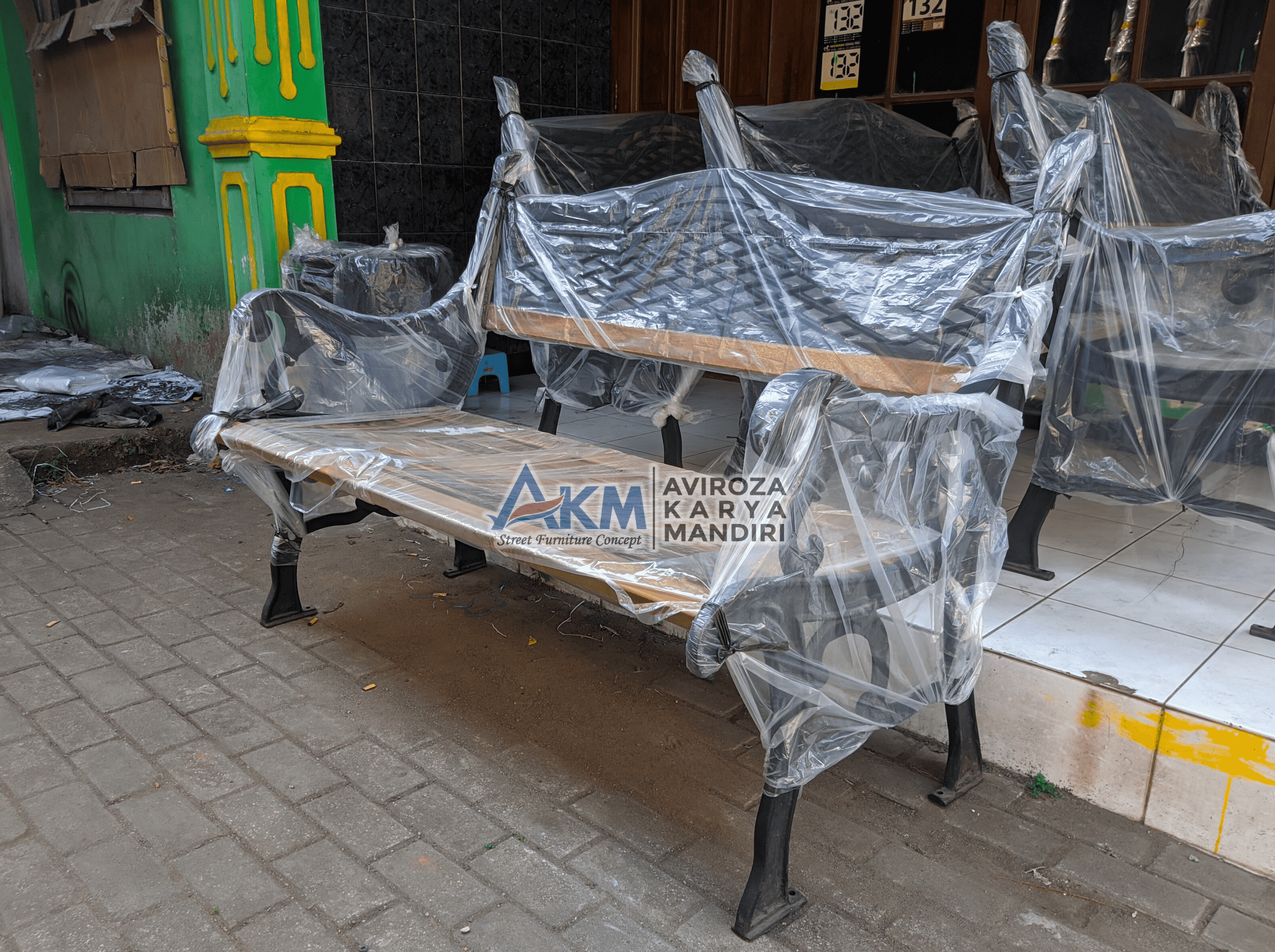 galeri Bangku Taman Kursi Taman Double Seat