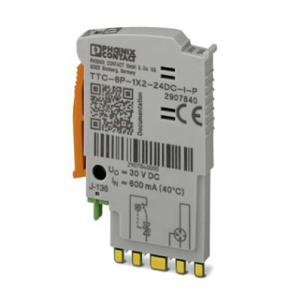 Phoenix Contact 2907840 Surge protection plug - TTC-6P-1X2-24DC-I-P