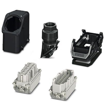 Phoenix Contact 1407712 Connector set - HC-EVO-B16PT-BWD-HH-M25-PLRBK