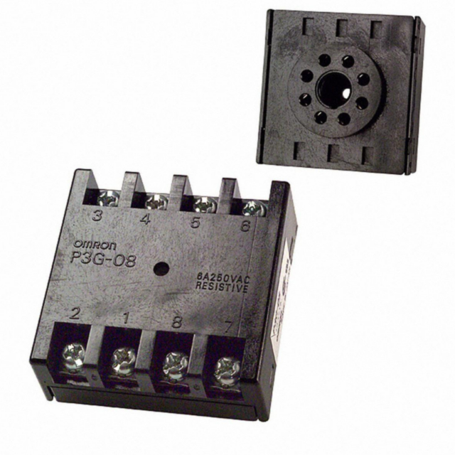Omron P3G08 Socket, back-connecting, 8-pin, screw terminals