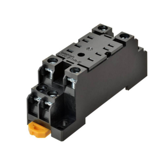 Omron PYFZ08E Socket, DIN rail/surface mounting, 8-pin, screw terminals (standard)