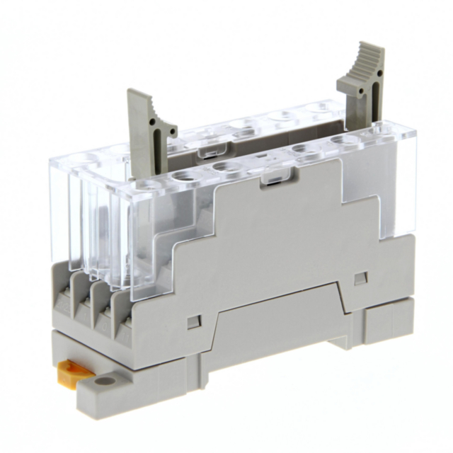 Omron P7SA14FNDDC24 Socket, DIN rail/surface mounting, 14 pin, screw terminals, for G7SA 6 pole relays, LED indicator